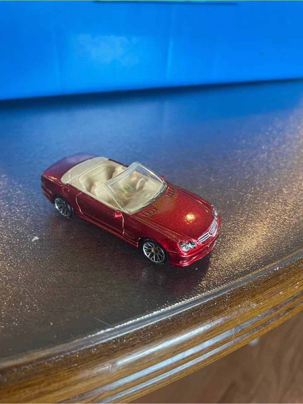2004 Matchbox Mercedes-Benz SL55 Red Convertible MB673 Metal Series Loose